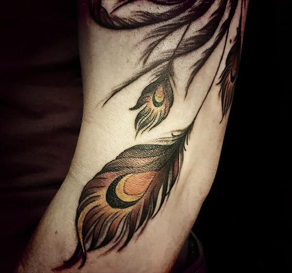 Birds Feather Tattoo Designs